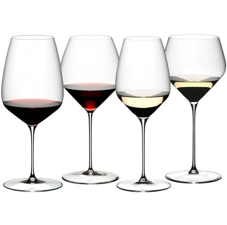 Riedel Weingläser-Set Veloce - Cabernet / Merlot, Pinot Noir / Nebbiolo, Riesling & Chardonnay - 4 Stück