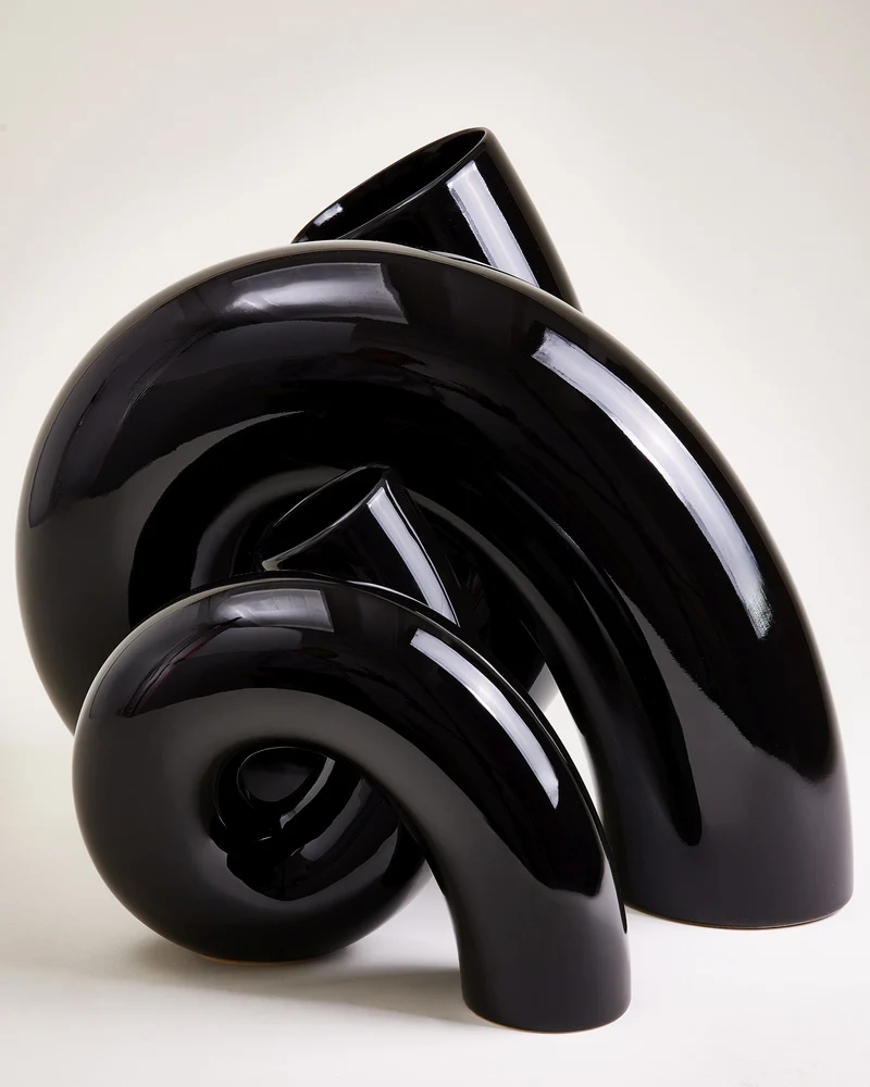 MaM x Ju Schnee Vase XL schwarz