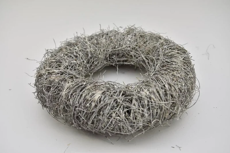 Salim Kranz 30x7,5cm rund White-Wash