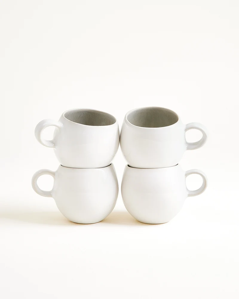 Areia Tasse klein grau 4er-Set