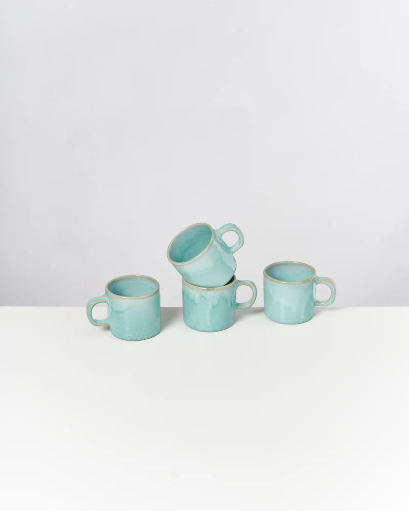 Cordoama Tasse klein modern mint 4er-Set