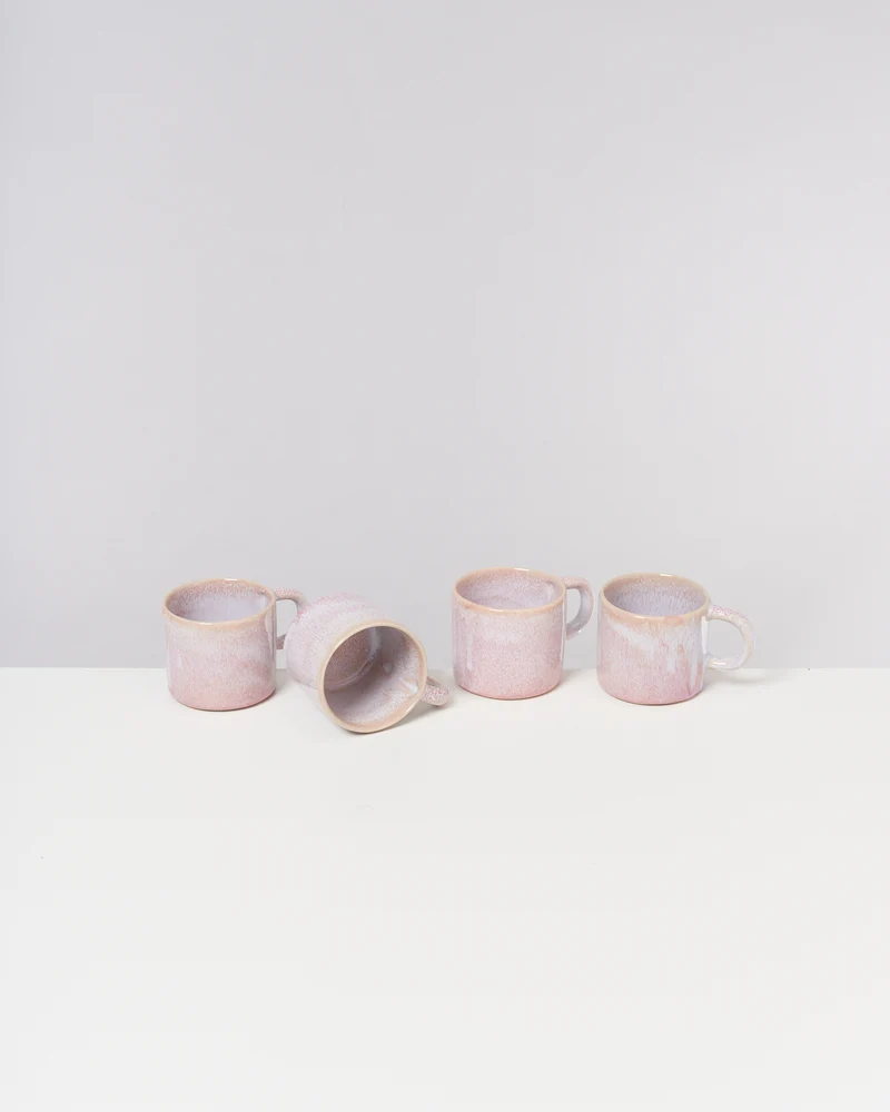 Cordoama Tasse klein modern rosé 4er-Set