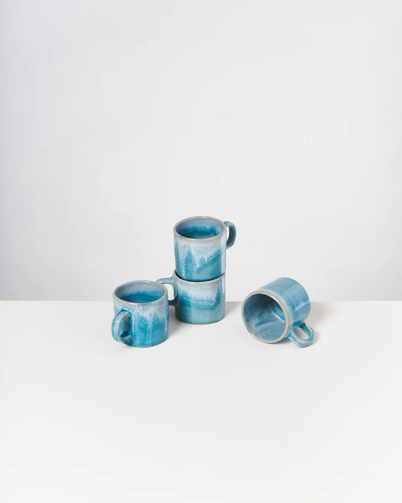 Cordoama Tasse klein modern aqua 4er-Set