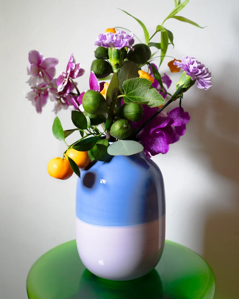 Nuno Vase M cornflower lila