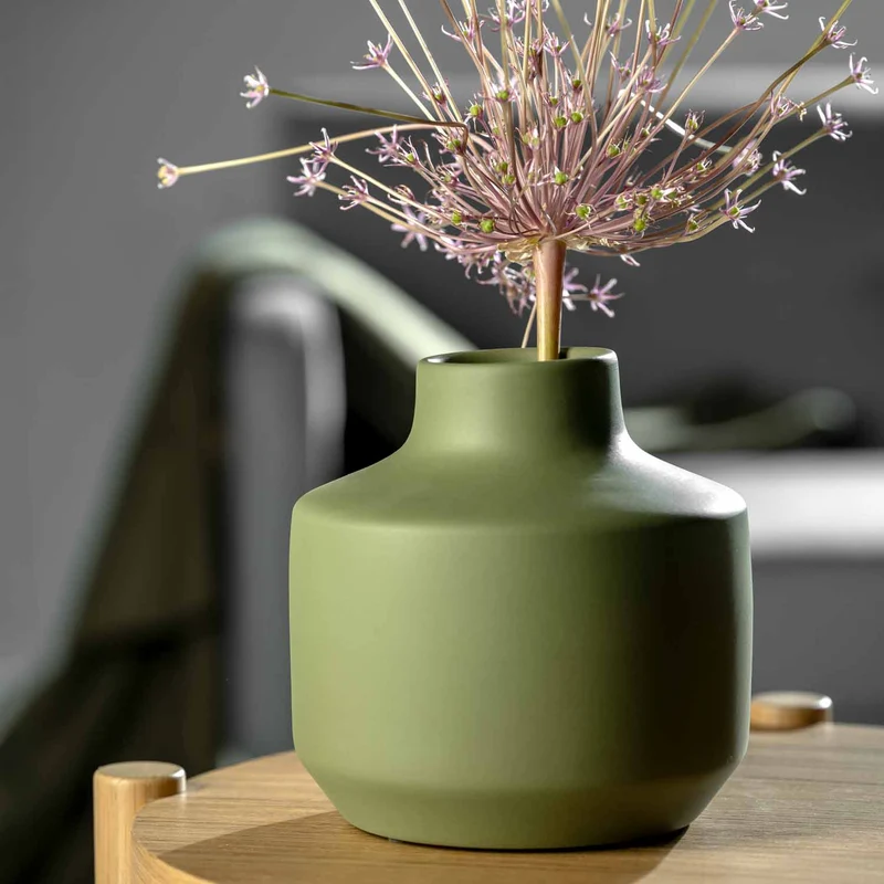 Keramikvase MILANO 19 cm grün