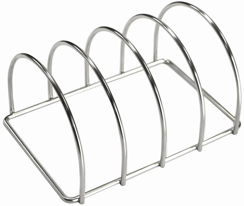 Keij Kamado Sparerib Rack Small Edelstahl 25 cm - Rib Rack für 4 Spareribs