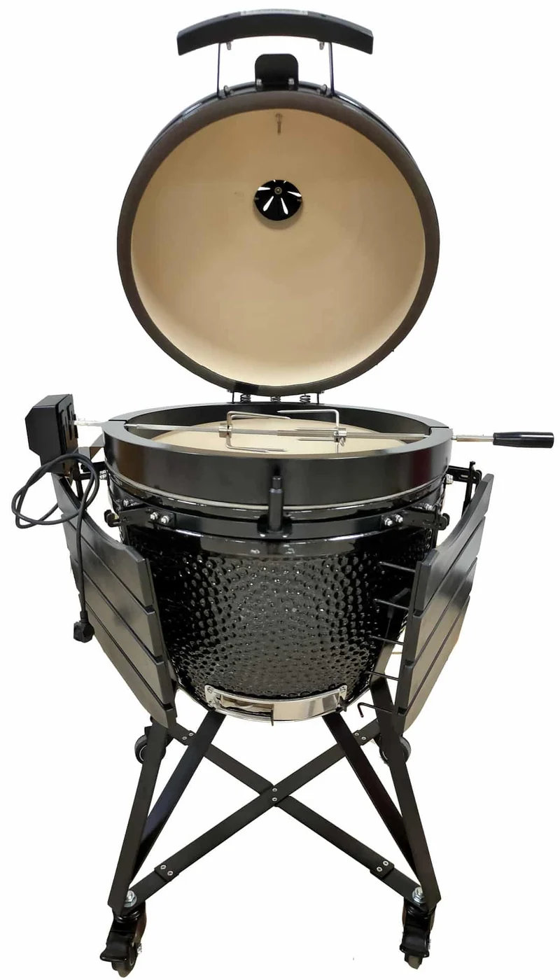 Keij Kamado Rotisserie Large Edelstahl 55cm - Für 21 Zoll Kamados