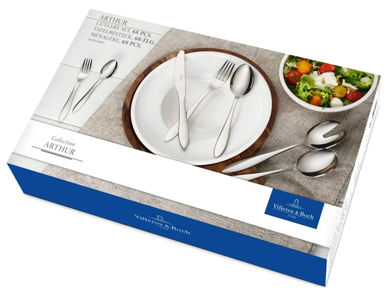 Villeroy & Boch Besteckset Arthur - poliert - 68-teilig / 12 Personen