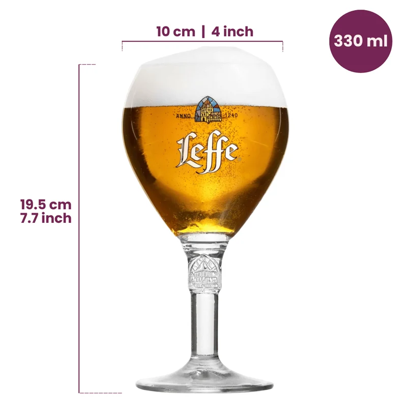 Leffe Bierglas 330 ml - 4 Stück