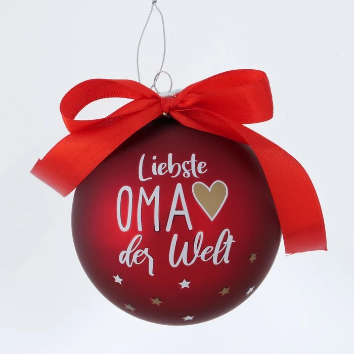 Weihnachtskugel Familie, 6 sort.
