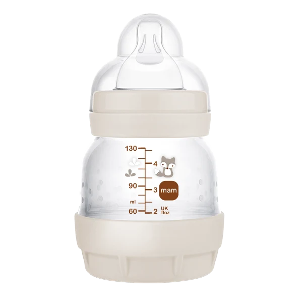 MAM Erstlingsset Babyflaschen & Flaschenbox Baby Geschenkset Weiß Natur 7-tlg
