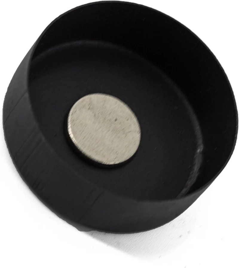 Theelichthouder met magneet metaal 2,5×3,5cm zwart