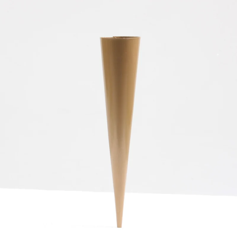 ZINK CONISCHE WAXINEHOUDER PUNT 20X4 CM GOUD