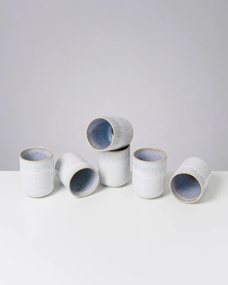 Melides Becher groß stoneblue 6er-Set