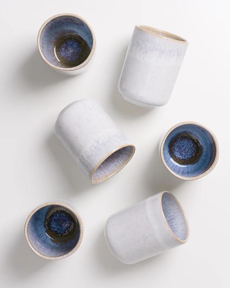 Melides Becher groß stoneblue 6er-Set