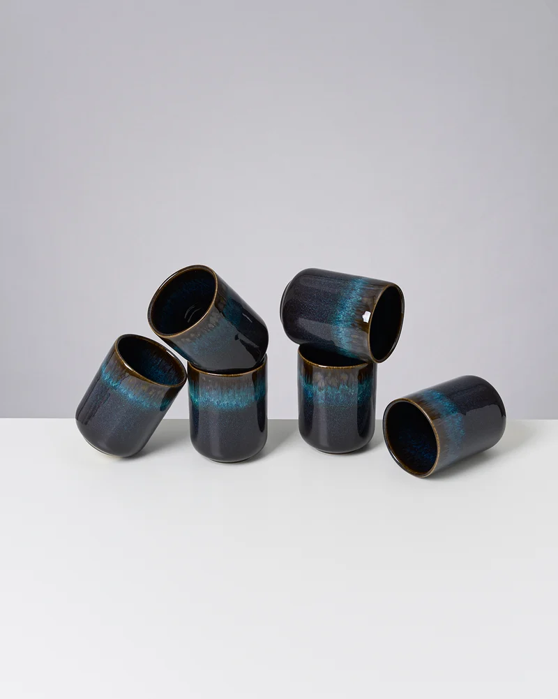 Melides Becher groß oceanblue 6er-Set