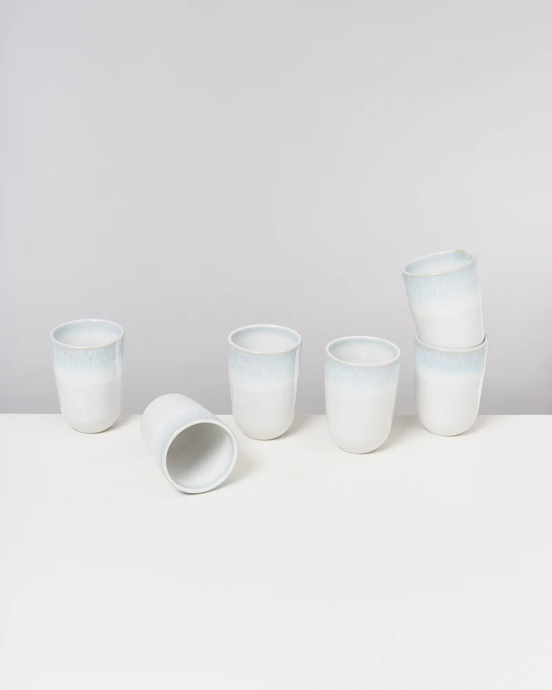 Copa Alto Becher groß mint weiß