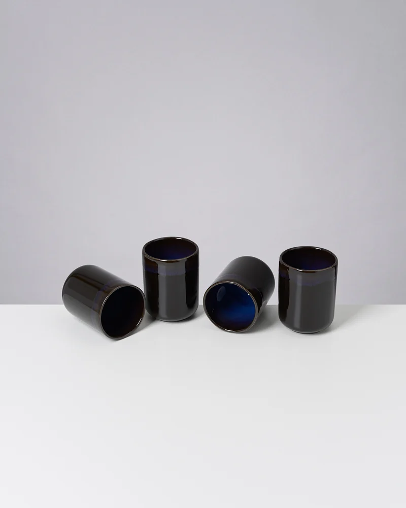 Melides Becher groß deepseablue 4er-Set