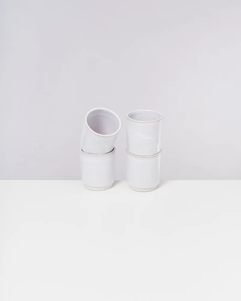 Cordoama Becher groß weiß 4er-Set