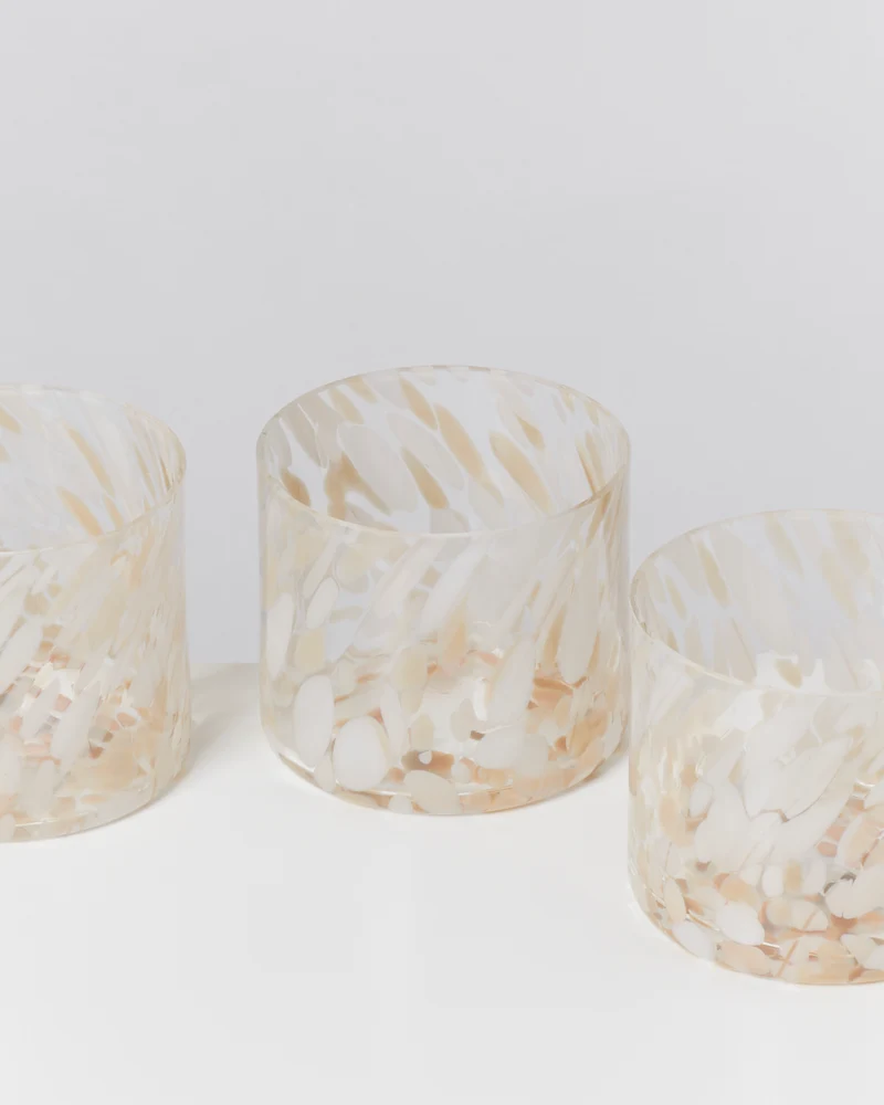 Joia Glas klein drops sand