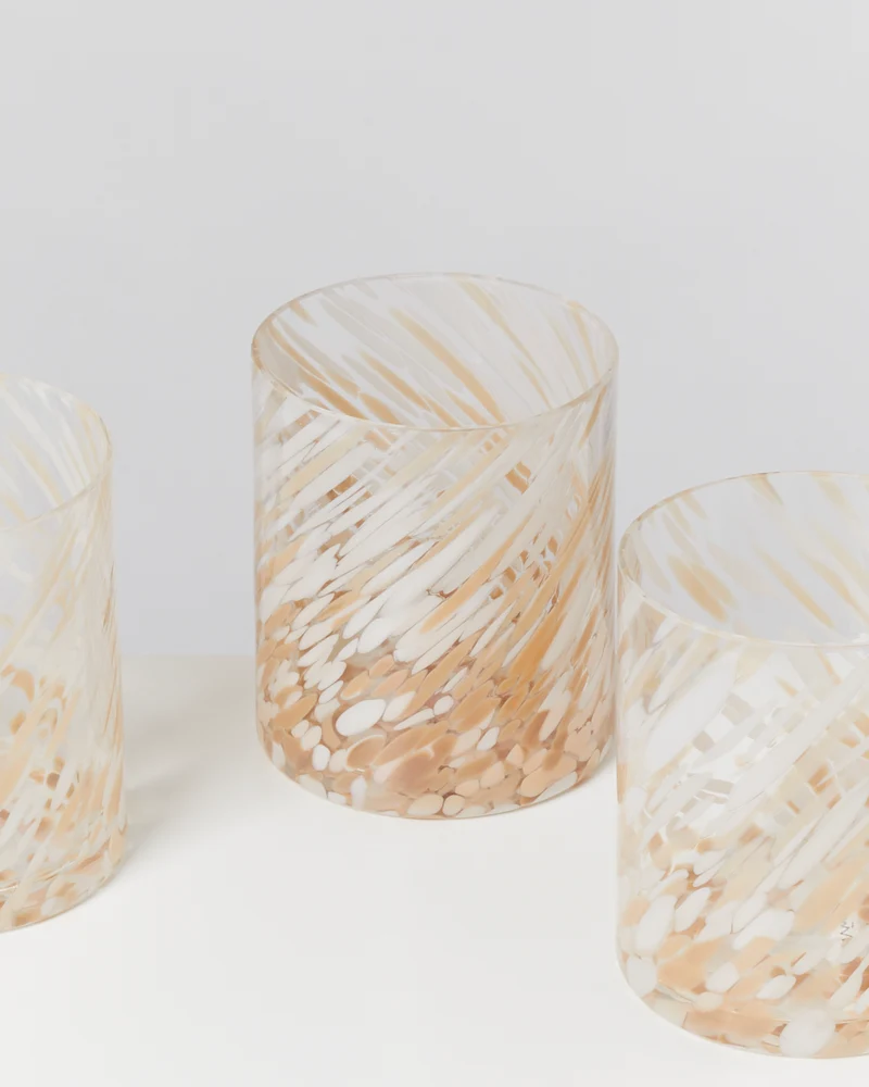 Joia Glas groß drops sand