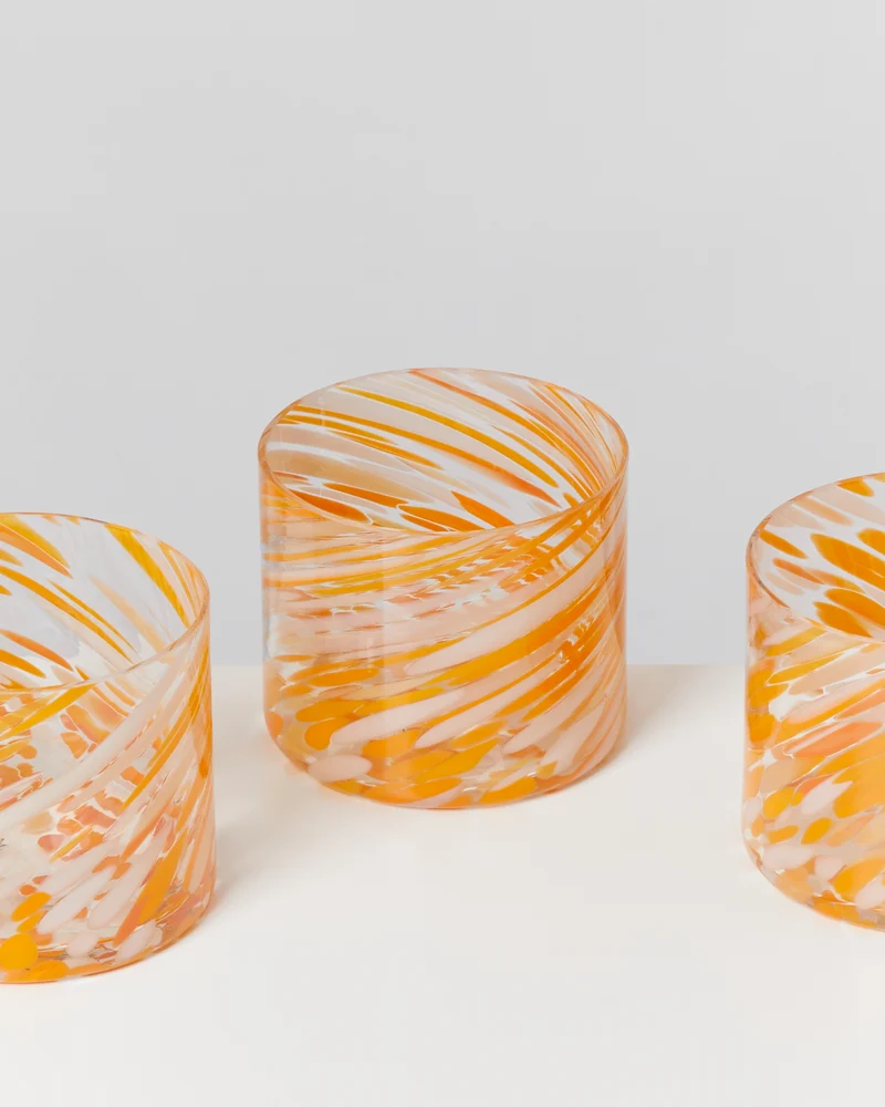 Joia Glas klein drops orange