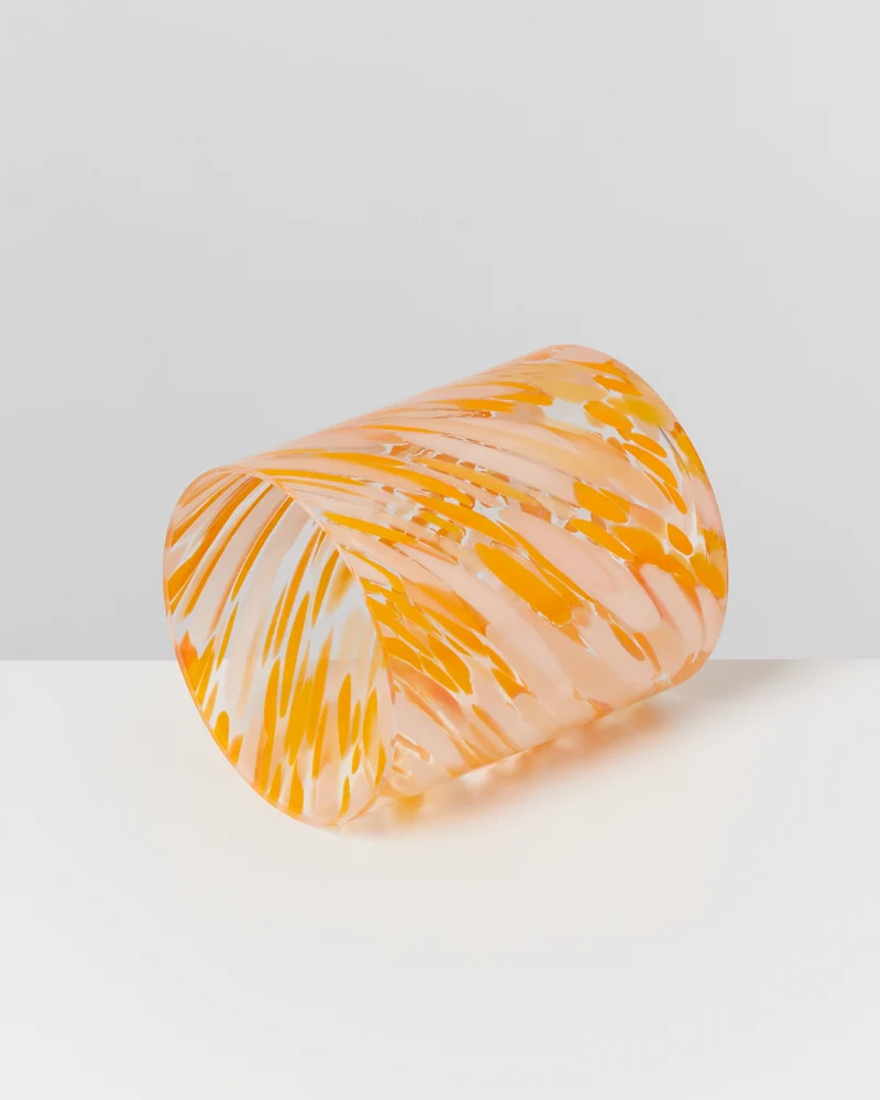 Joia Glas groß drops orange