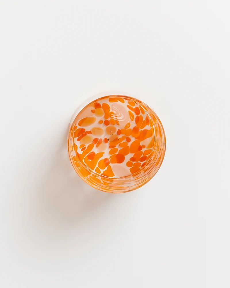 Joia Glas groß drops orange