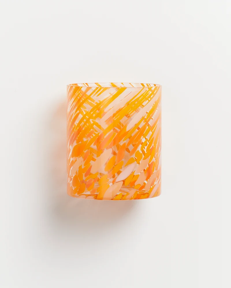 Joia Glas groß drops orange