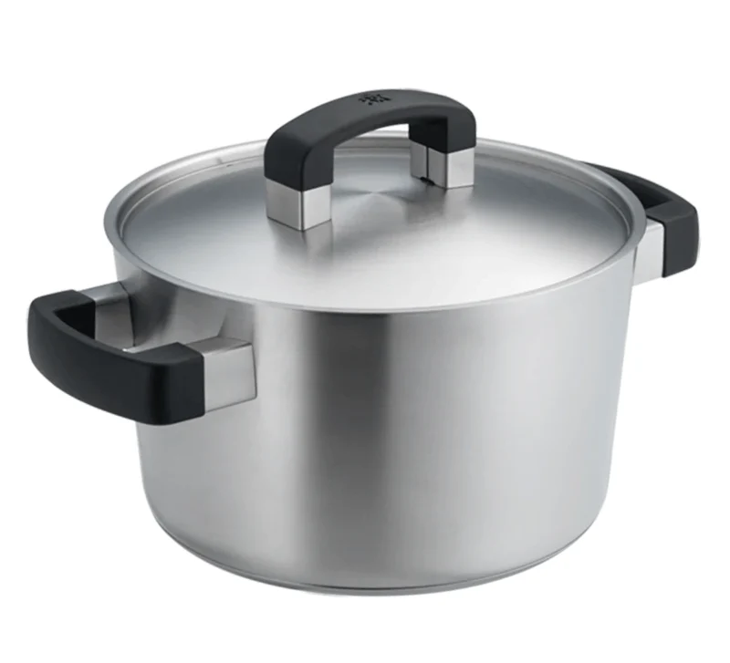 BK Topfset Conical Cool 5-teilig - Edelstahl - Kochtöpfe ø 16, 18, 20, 24 cm & Stieltopf ø 16 cm