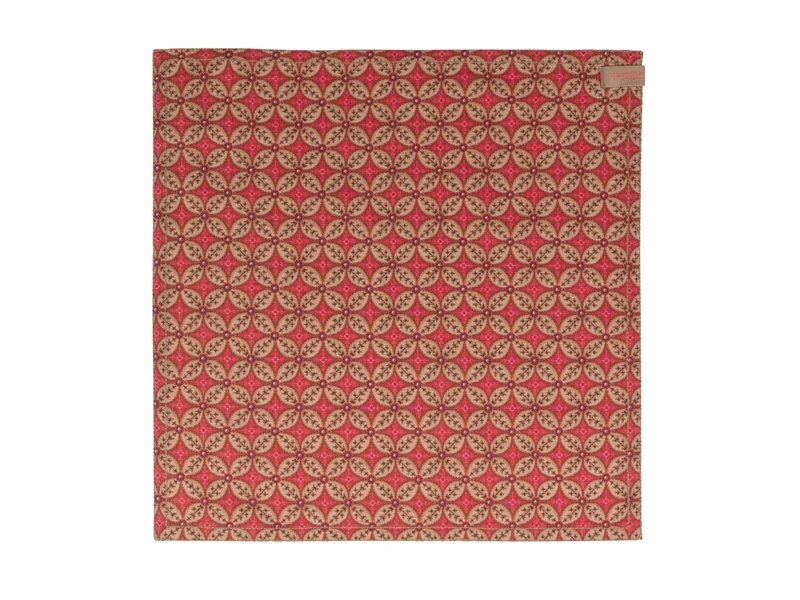 PIP STUDIO Blooming Tales Dark Red Stoffservietten 40x40cm Set4