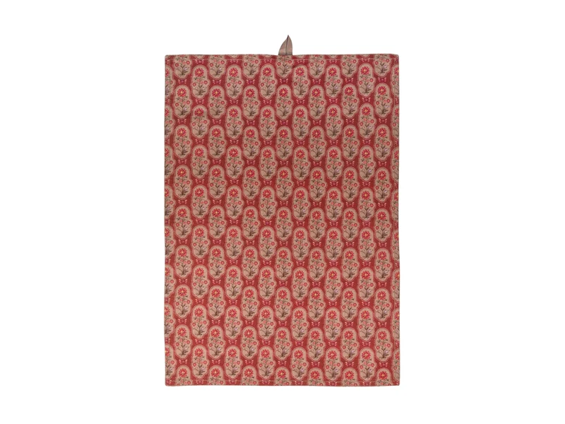 PIP STUDIO Blooming Tales Dark Red Geschirrtuch 50x70cm 2er Set