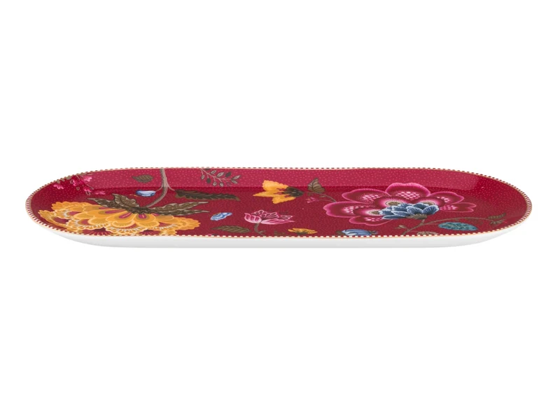 PIP STUDIO Blooming Tales Fantasy Dark Red Kuchenplatte 33,3x15,5cm