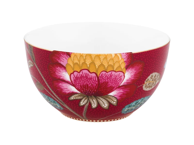 PIP STUDIO Blooming Tales Fantasy Dark Red Frühstücksset Set3