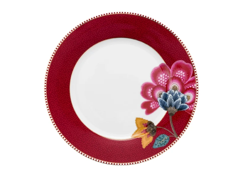 PIP STUDIO Blooming Tales Fantasy Dark Red Frühstücksset Set3