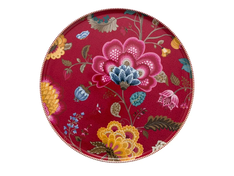PIP STUDIO Blooming Tales Fantasy Dark Red Kuchenplatte 30,5cm