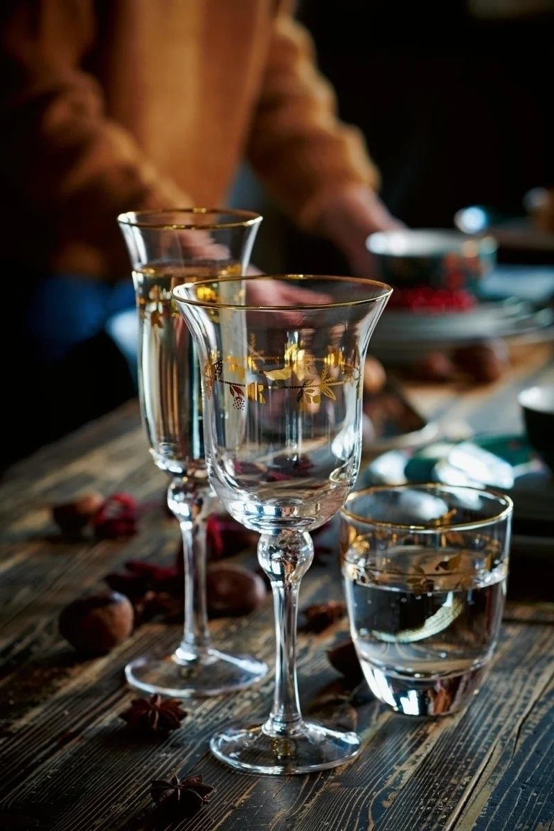 PIP STUDIO Winter Wonderland Gold Champagnerglas 0,22 l