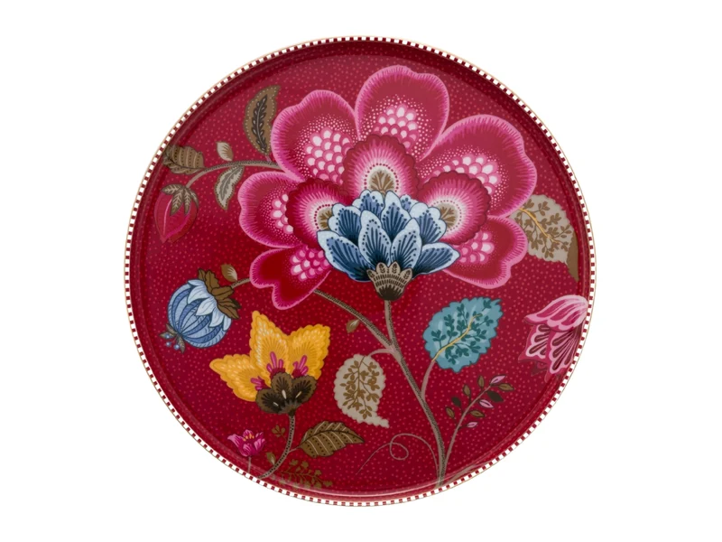 PIP STUDIO Blooming Tales Fantasy Dark Red Mini Kuchenplatte 21cm