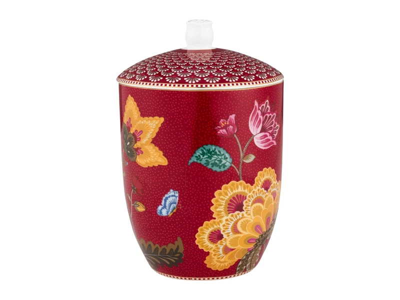 PIP STUDIO Blooming Tales Fantasy Dark Red Aufbewahrungsdose 1,5l