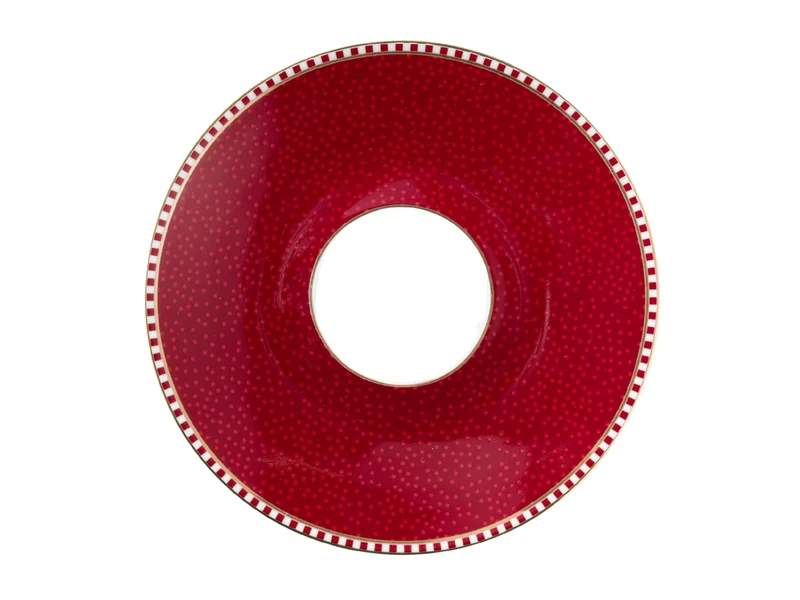 PIP STUDIO Blooming Tales Dark Red Espressotasse mit Untertasse 0,12l Set2