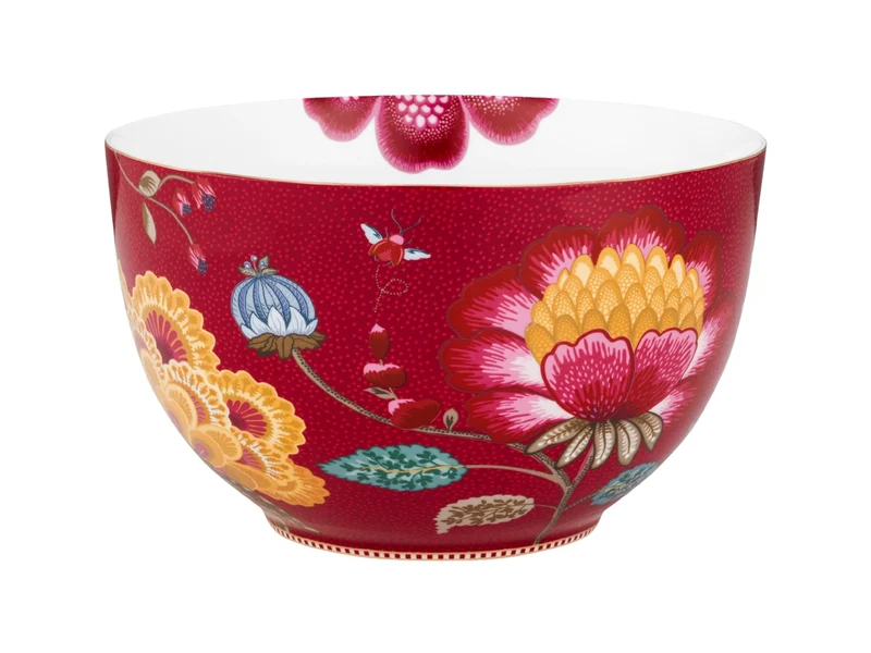 PIP STUDIO Blooming Tales Fantasy Dark Red Bowl 23cm