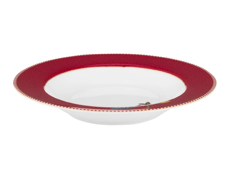 PIP STUDIO Blooming Tales Dark Red Teller tief 21,5cm