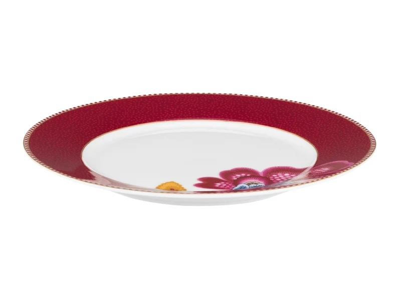 PIP STUDIO Blooming Tales Dark Red Teller 21cm