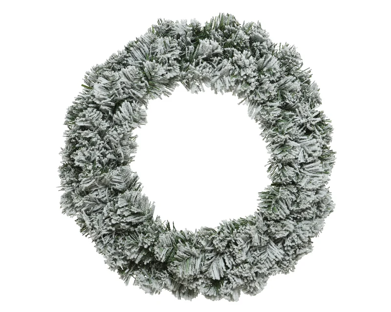Imperial Kranz Snowy, Innendurchmesser 50 cm, Höhe 13 cm, grün/weiß
