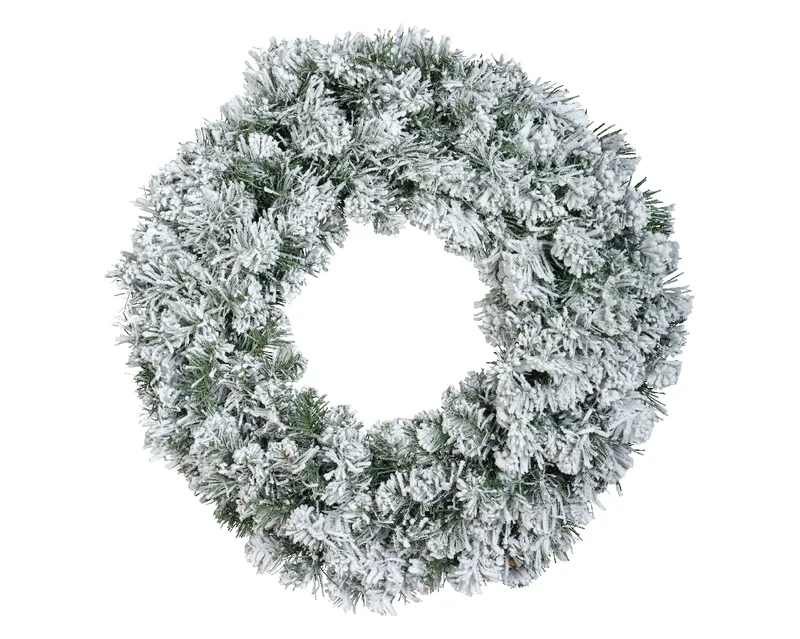 Imperial Kranz Snowy, Innendurchmesser 60 cm, Höhe 10 cm, grün/weiß