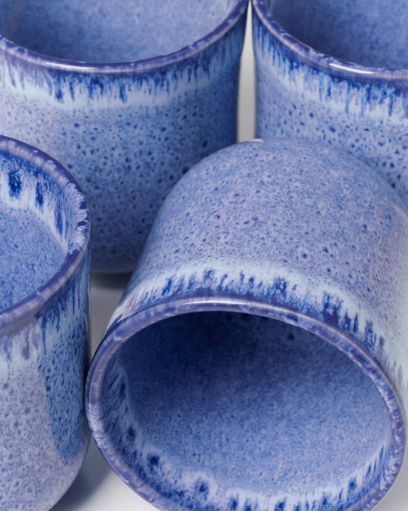 Copa Alto Becher klein gesprenkelt dunkelblau