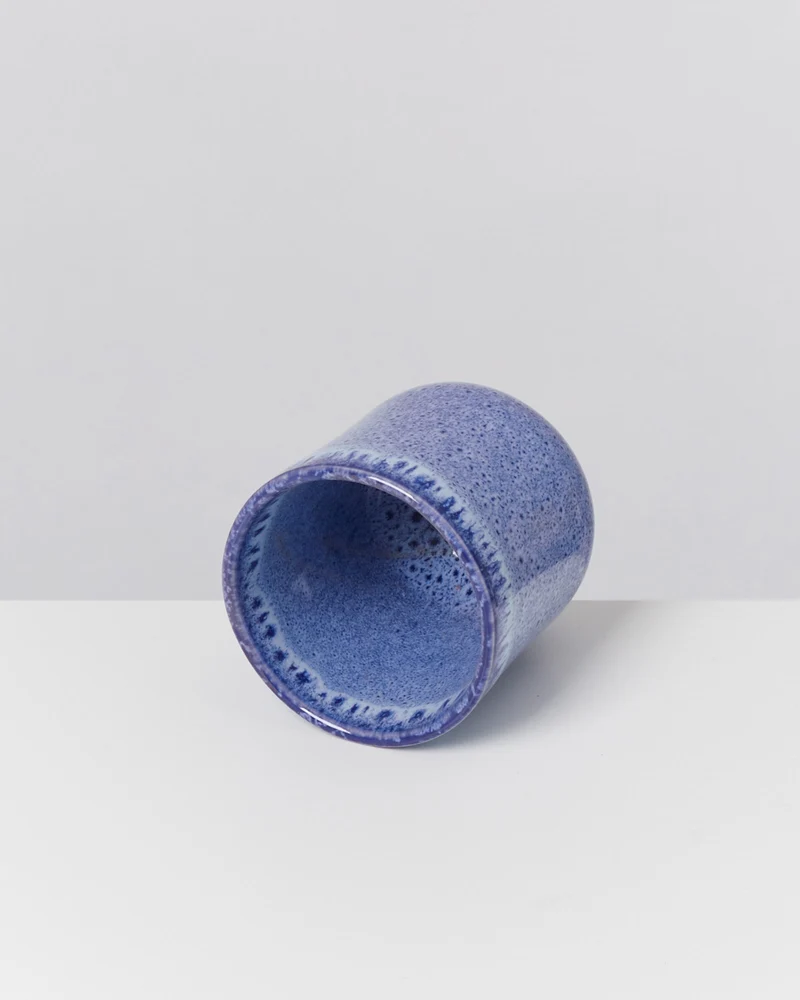 Copa Alto Becher klein gesprenkelt dunkelblau