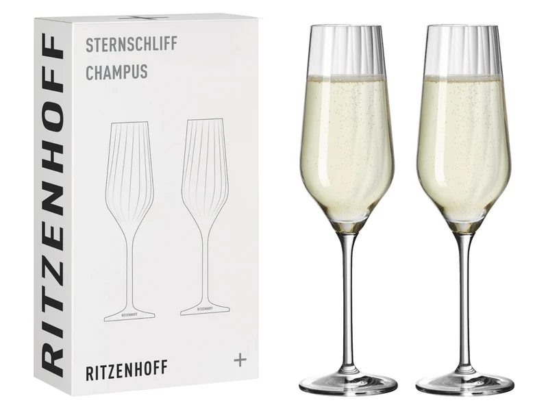 Ritzenhoff Sternschliff Champus Set 2tlg Bundle 14