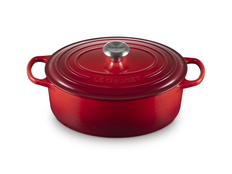 Le Creuset Bräter Signature oval kirschrot 29cm