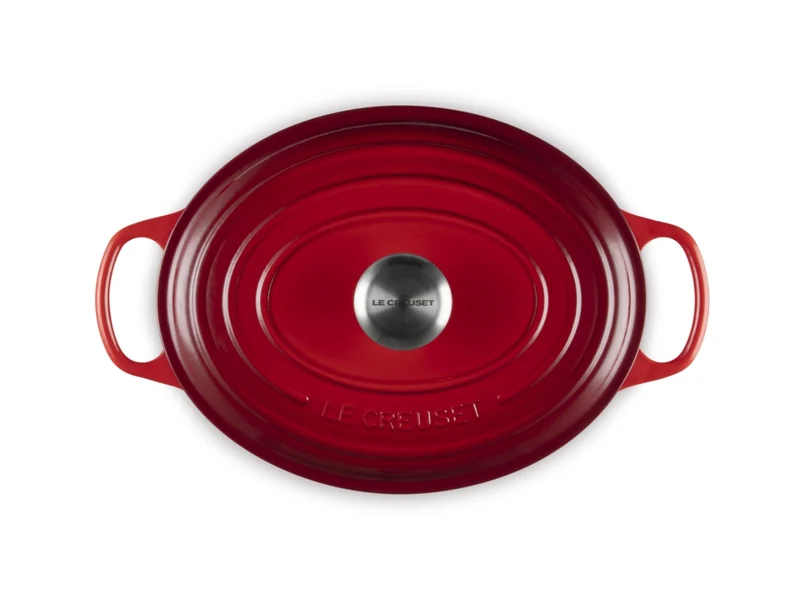Le Creuset Bräter Signature oval kirschrot 29cm